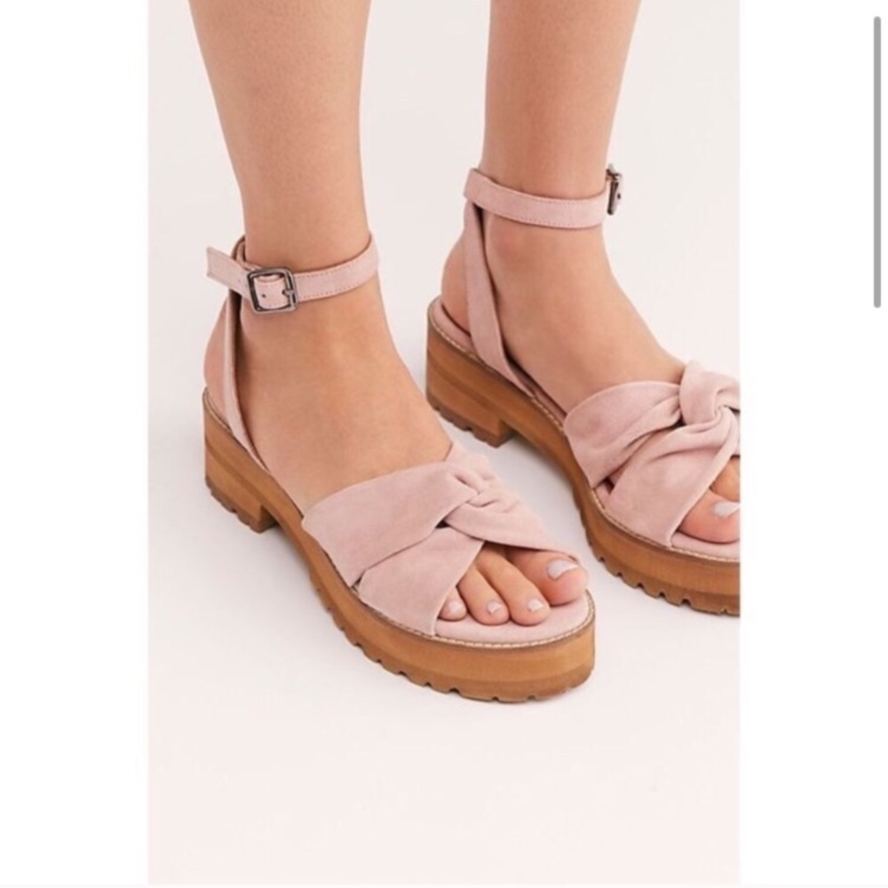 Free People Essex Suede Knot Sandals